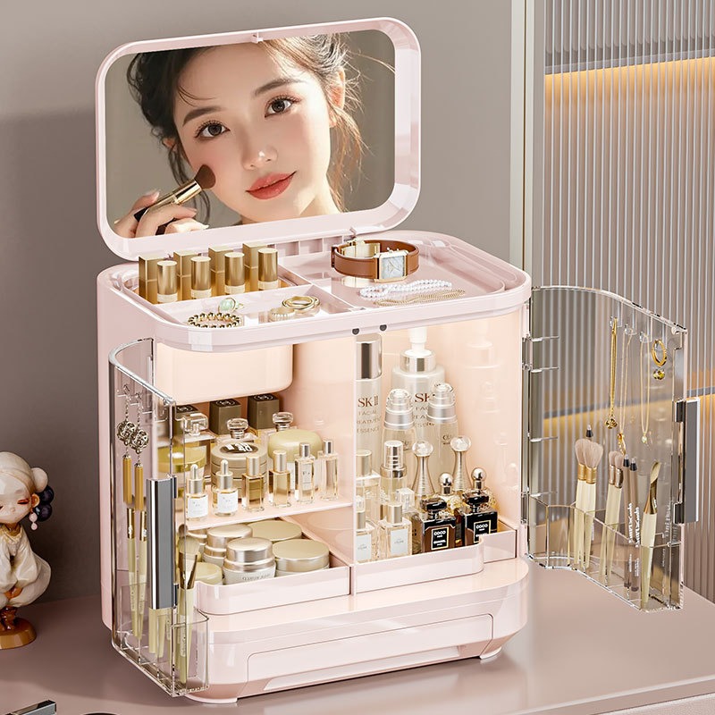 High Luxury Skincare - Cosmetics storage box, mirror, high-end feel,