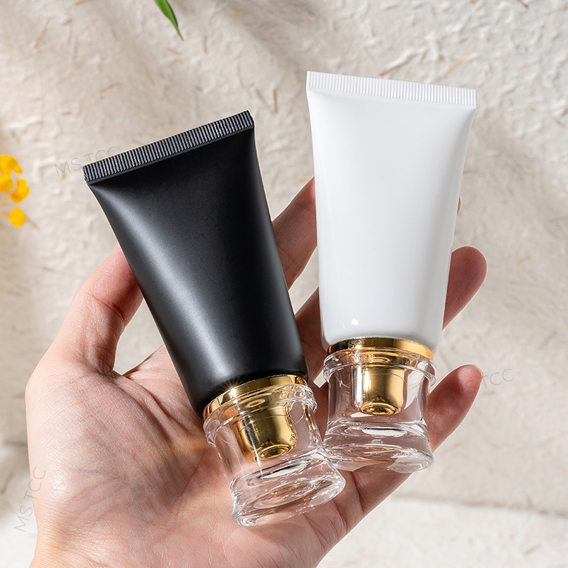 Luxury Skincare Packaging Wholesale - 10Pcs 50ml Plastic Squeeze Tubes Golden