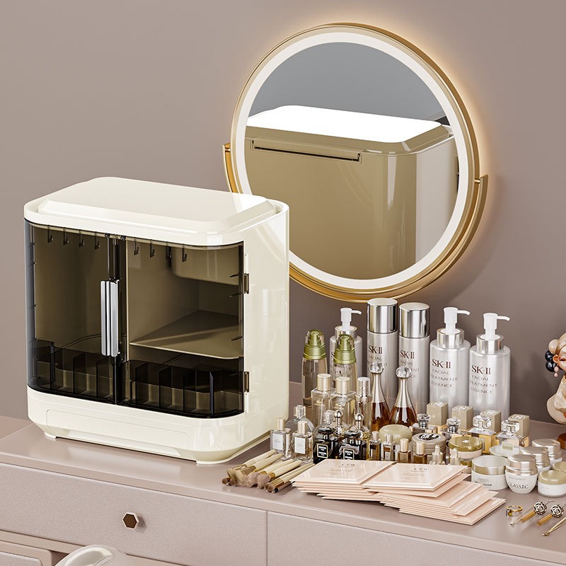 Cosmetics storage box, mirror, - High Luxury Skincare review and price