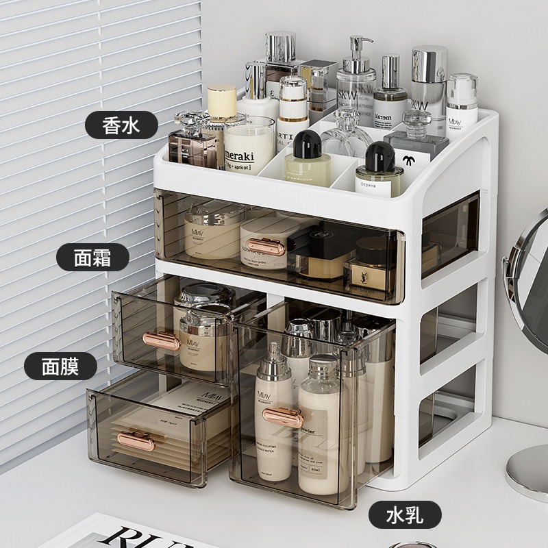 Desktop Cosmetics Storage Box, - High Luxury Skincare review and price
