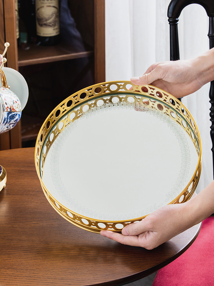 Light luxury mirror brass rota - High Luxury Skincare review and price